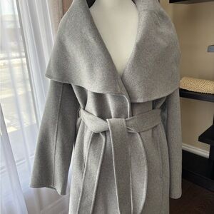 Tahari Light Gray Wool Coat